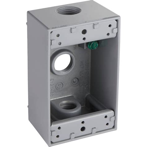 deep single gang metal electrical box|single gang weatherproof outlet box.